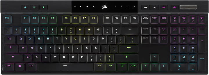 Corsair K100 AIR Wireless RGB Mechanische Gaming-Tastatur - Ultradünn, Sub-1ms Slipstream, Low-Laten