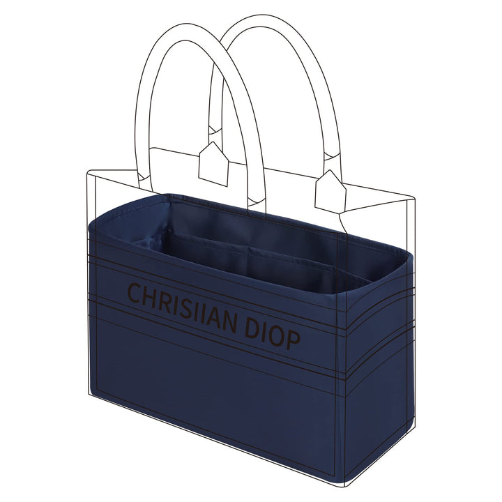 DGAZ Taschen Organizer Einsatz, Seide Taschenorganizer für Dior Book Tote Mini/S/M/L Tasche, Seidige