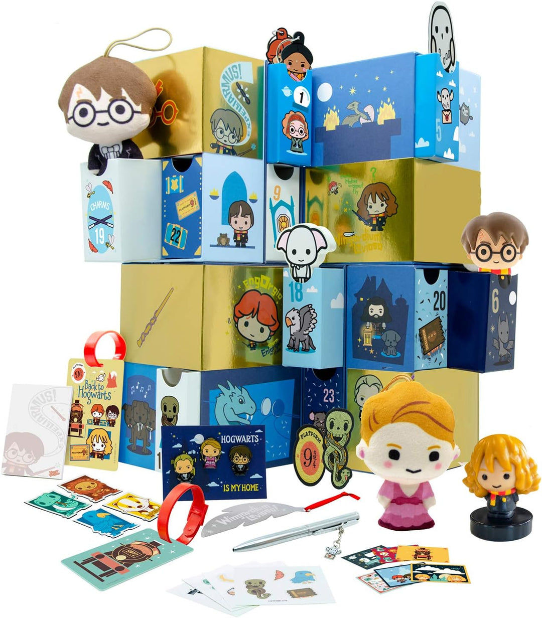 YuMe Maxx19136 Magischer Harry Potter Infinity Adventskalender mit 24 Schubfächern und kleinen Überr