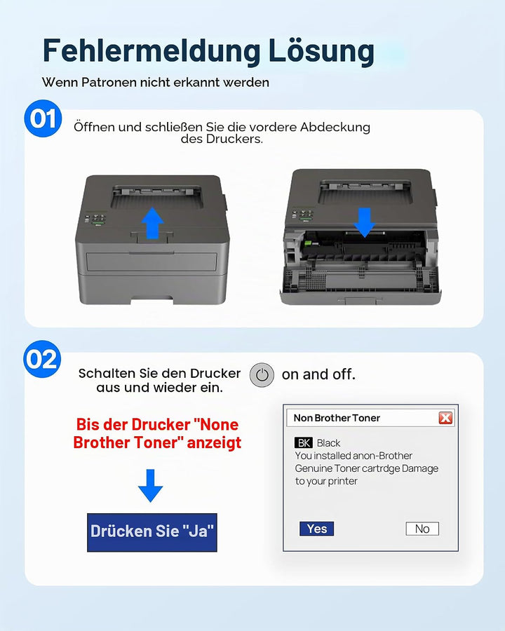 GPC IMAGE TN1150 TN-1150 Toner Schwarz Kompatible für Brother TN1150 für Brother HLL1240W DCPL1640W