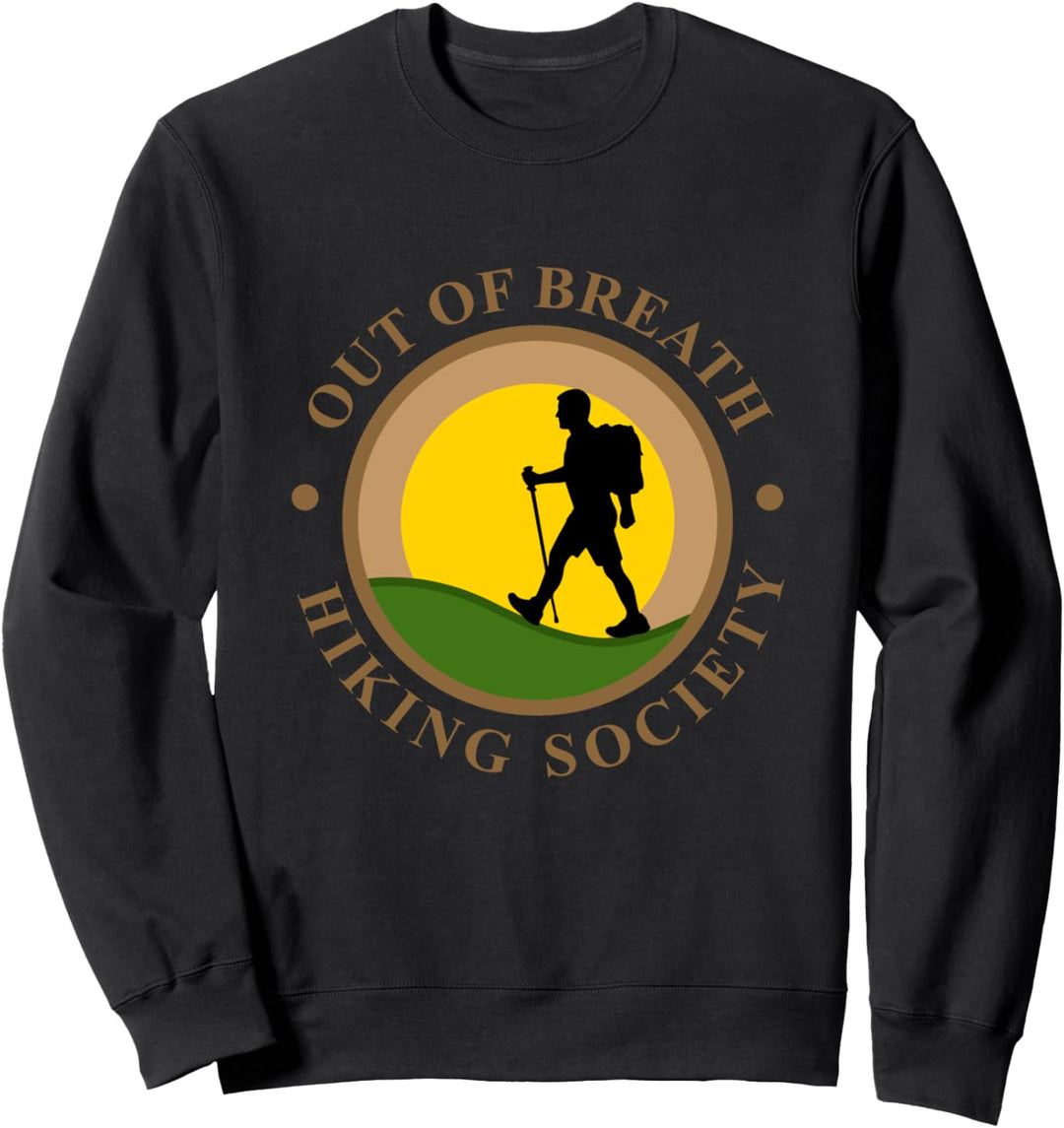 Lustiger aus dem Atem wandernder Gesellschaftsentwurf Sweatshirt