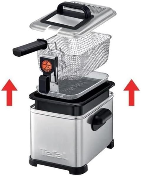 Tefal fr5191 nur freistehend Fritteuse Fritteuse, 1,3 kg, Metall, 4 l, Single, Edelstahl)