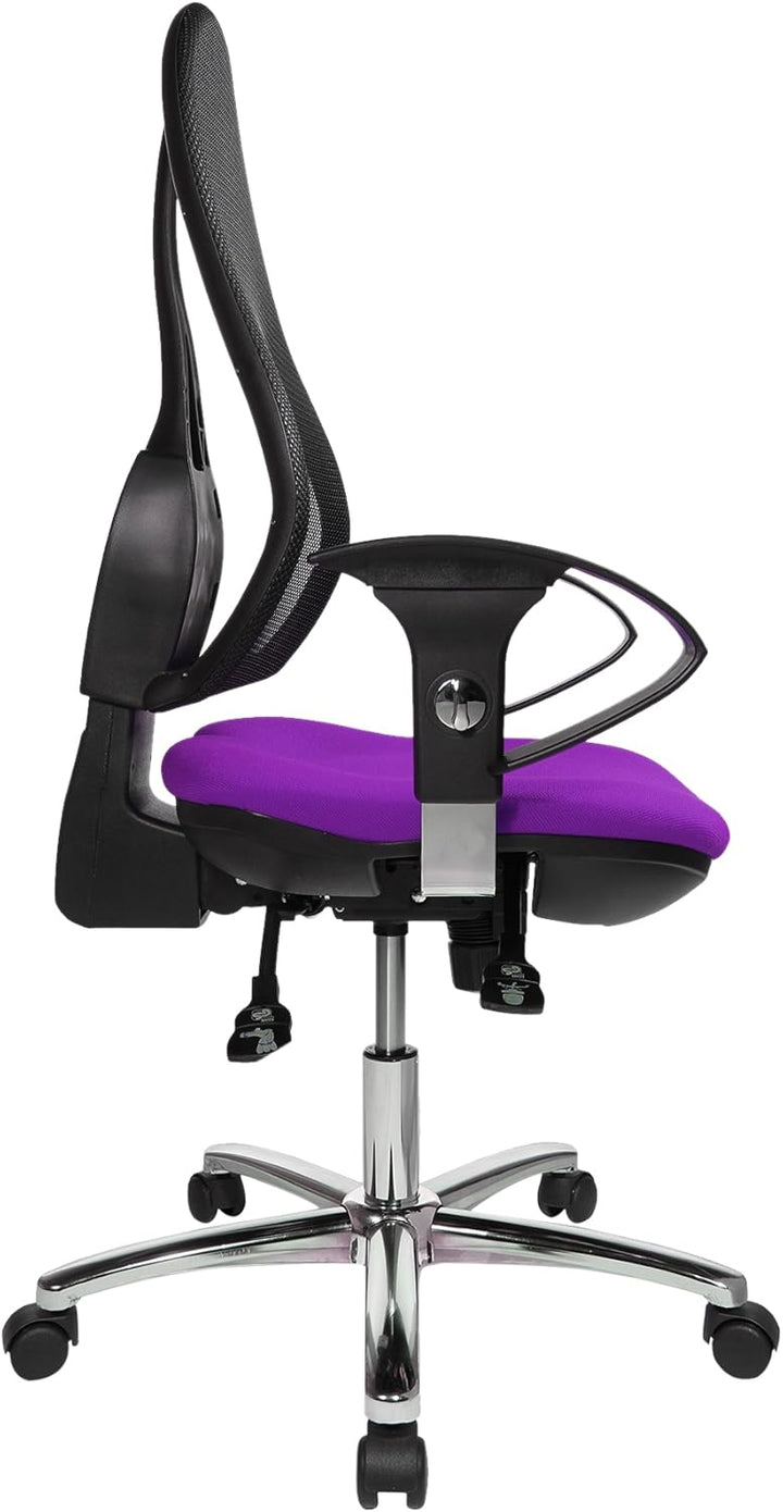 Topstar Open Point SY Deluxe, ergonomischer Syncro-Bandscheiben-Drehstuhl, Bürostuhl, Schreibtischst