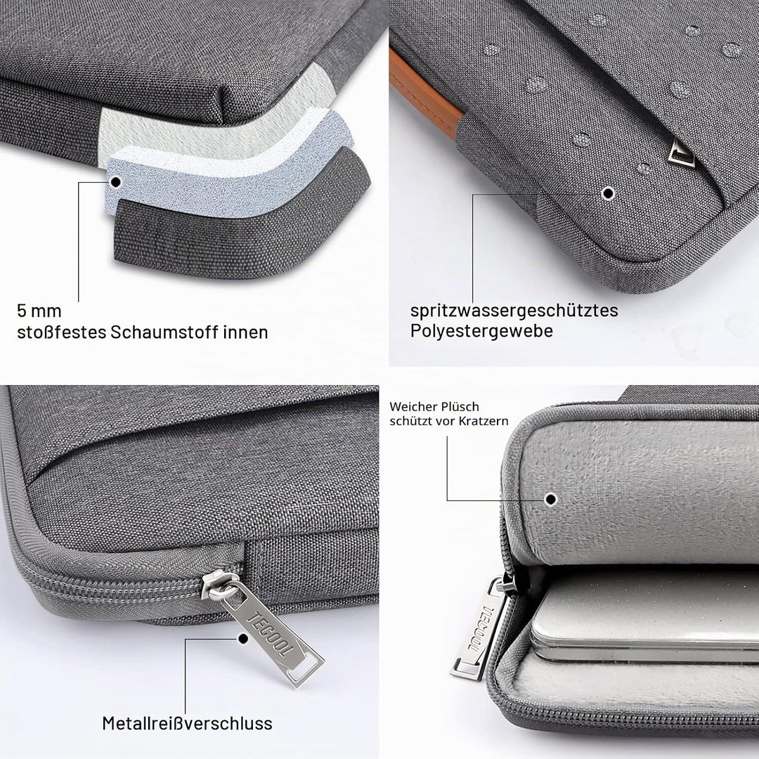 TECOOL 13,3 Zoll MacBook Tasche Laptop Hülle für MacBook Air Pro 13 M4 M3 M2 M1 2025 2024-2012,MacBo
