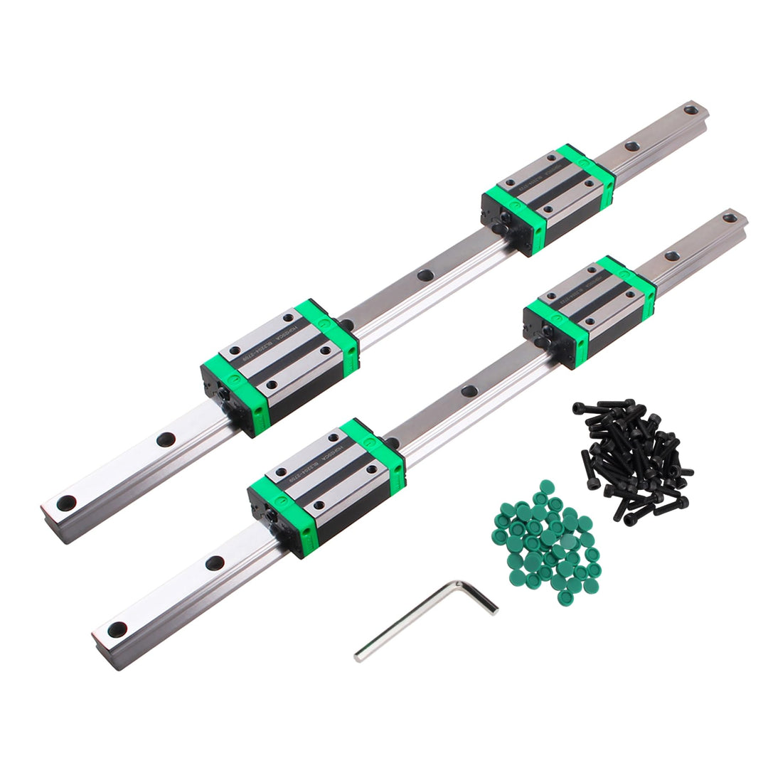 CNCYEAH HGR20 Linearführung set 2 Stücke HGR20-600 mm Linearführungsschiene + 4 Stück HGH20 Gleitblo