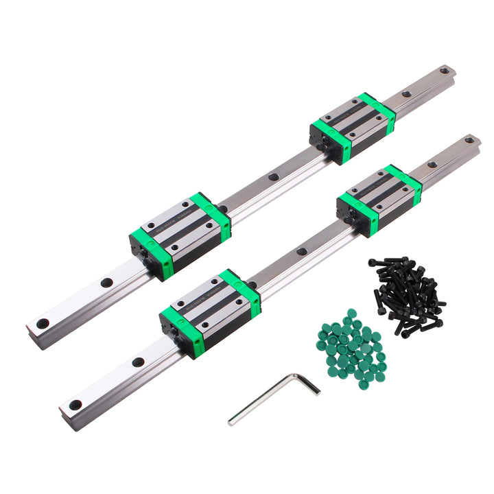 CNCYEAH HGR20 Linearführung set 2 Stücke HGR20-600 mm Linearführungsschiene + 4 Stück HGH20 Gleitblo