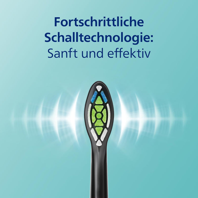 Philips Sonicare ProtectiveClean 4500 Elektrische Schallzahnbürste (Modell HX6830/53) Schwarz, Schwa