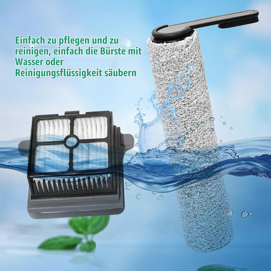 Walzenbürste Zubehör für Tineco Floor One S7 Pro /S6 Staubsauger-Ersatzteile(Version 1), 2 Bürstenro