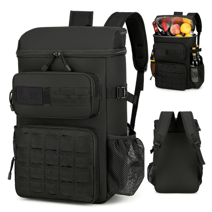 Taktischer Kühlrucksack, 30L Isoliert und Auslaufsicher Rucksack Kühler für 30 Dosen, Tragbare Weich