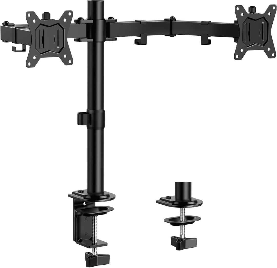 ErGear Monitor Halterung 2 Monitore für 13-32 Zoll Bildschirm, Bildschirmhalterung 2 Monitore Höhenv