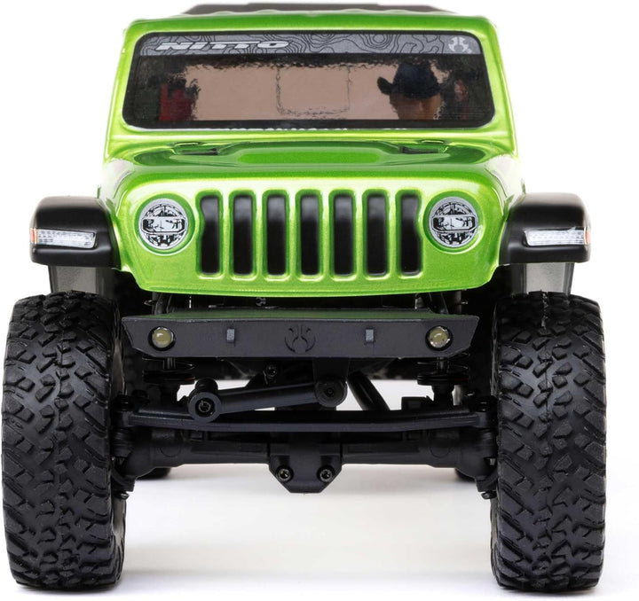 Axial 1/24 SCX24 Jeep JT Gladiator 4X4 RTR Brushed Rock Crawler (Battery &amp; Charger Included), Green