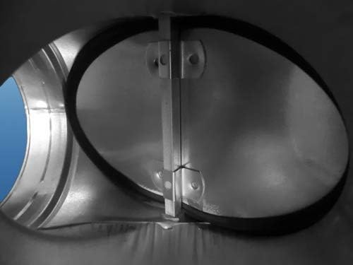 Wickelfalz Bypassklappe Weiche für Stellmotor mit Lippendichtung System Ø 125