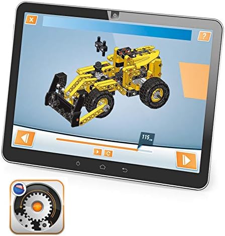 Clementoni 19139 Mechanik-Labor – Bulldozzer – Made in Italy – Bauset für Kinder 8 Jahre – wissensch
