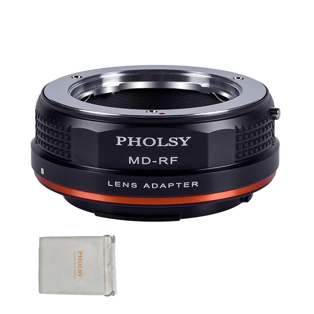 PHOLSY Manueller Objektivadapter: Kompatibel mit Minolta Rokkor MD (MC/SR) Objektiv und Canon RF (EO