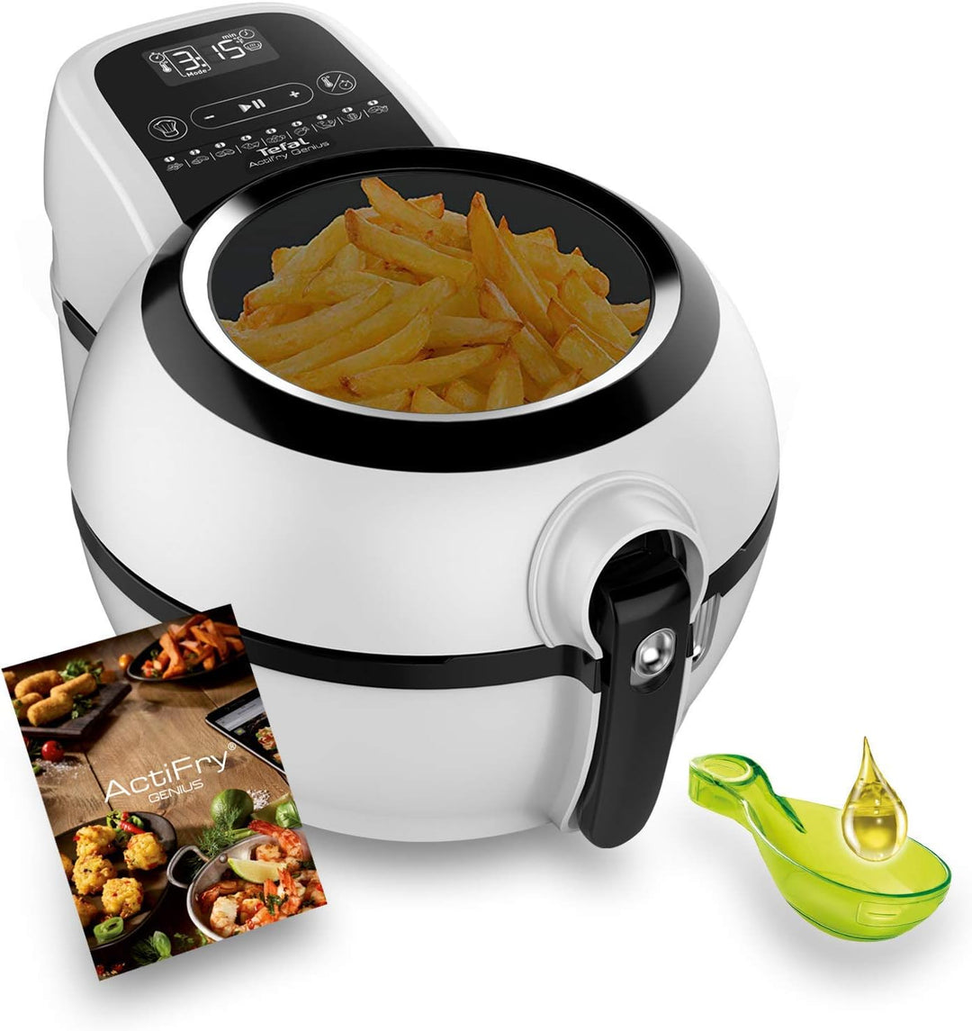 Tefal Actifry Genius Snaking FZ761015 Fritteuse ohne Öl, 1,2 kg, mit 9 Automatikprogrammen und Snack