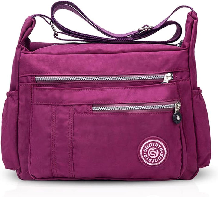 NICOLE & DORIS Damen Umhängetasche Lässige Schultertasche Frauen Handtasche Reissverschluss Tasche m