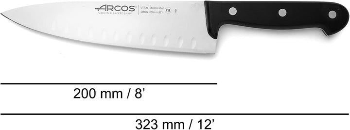 Arcos Universal Küchenmesser-Set, Stainless Steel, Schwarz, 3