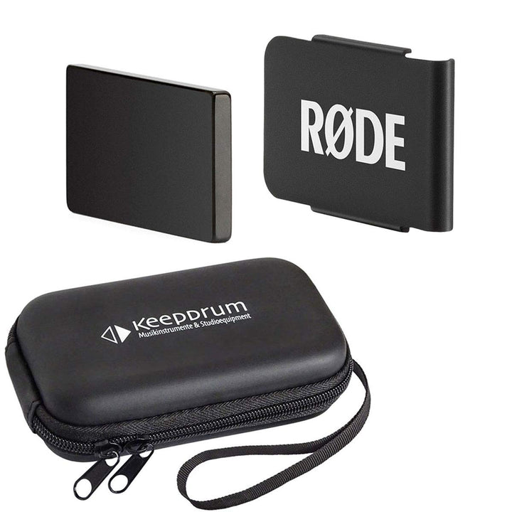 Rode MagClip GO Halterung für Wireless Go + keepdrum Soft-Case