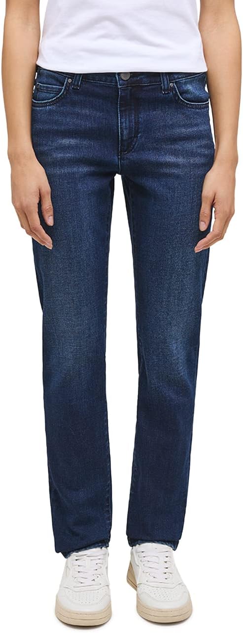 MUSTANG Damen Jeans Hose Crosby Relaxed Slim 26W / 30L Blau, 26W / 30L Blau