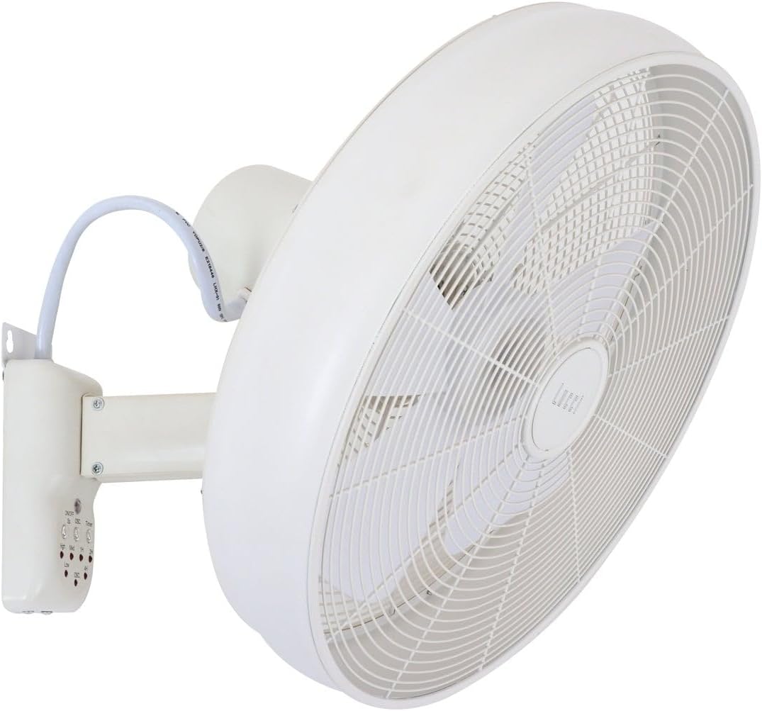Lucci AIR Breeze Wandventilator (Ø) 460mm Flügelfarbe: Weiss Gehäusefarbe (Details): Weiss