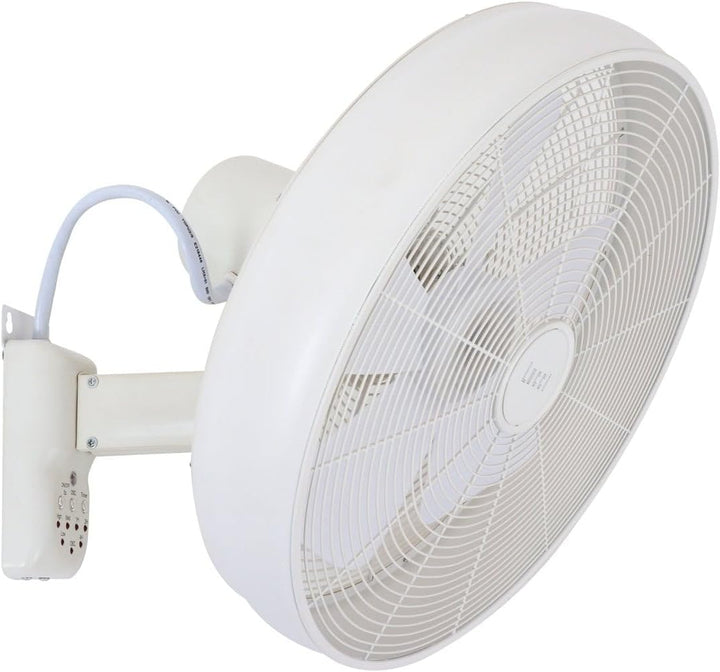 Lucci AIR Breeze Wandventilator (Ø) 460mm Flügelfarbe: Weiss Gehäusefarbe (Details): Weiss