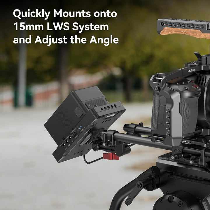 SMALLRIG V Mount Battery Adapter Plate, Adapterplatte Versorgungsverteiler mit 15mm Stangenklemme un