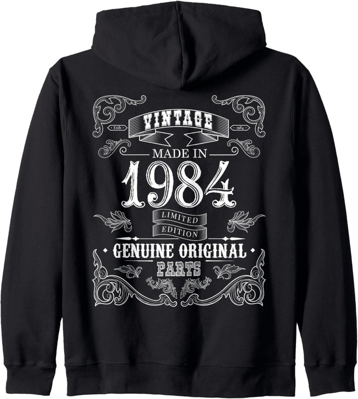 Vintage Made in 1984 Geburtstagsgeschenk 39 Jahre alt Geschenk Kapuzenjacke