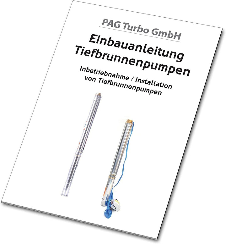 Tiefbrunnenpumpe Brunnenpumpe 2,5" 3" 3,5" 4" sandverträglich >5% 6,6-13,5bar (3" STM20 7,7bar 6000L
