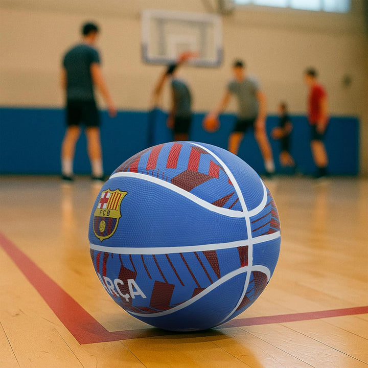 ColorBaby FC Barcelona Basketball T7, Durchmesser 24 cm, offizielles Design mit Wappen, rutschfestes