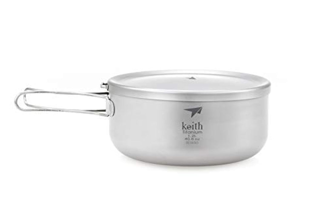 Keith Titanium Lunchbox – Premium Reines Titan, Leichte & Langlebige Erwachsenen-Lunchbox für Männer