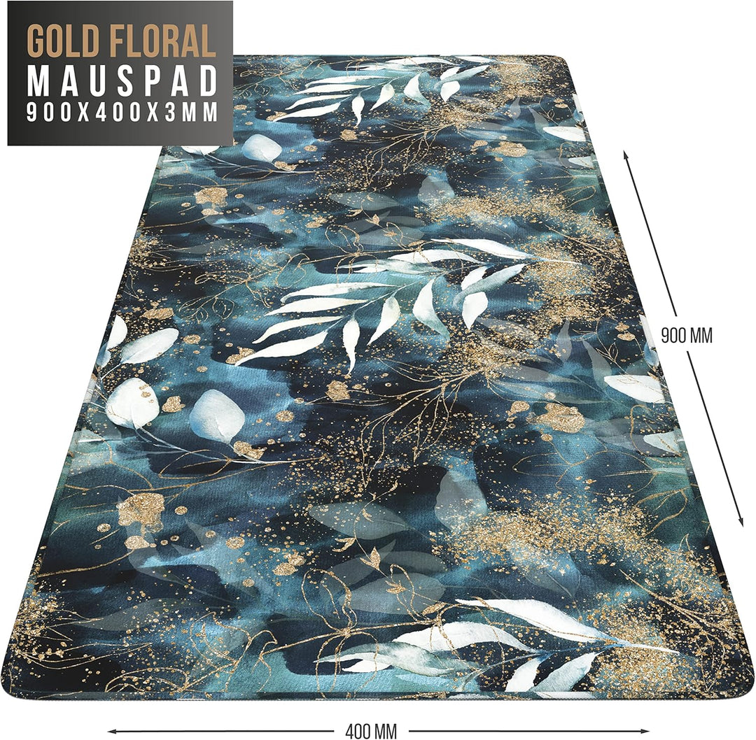 CSL - XXL Speed Gaming Mauspad Titanwolf 900 x 400mm - Mousepad - Tischunterlage Large Size - verbes