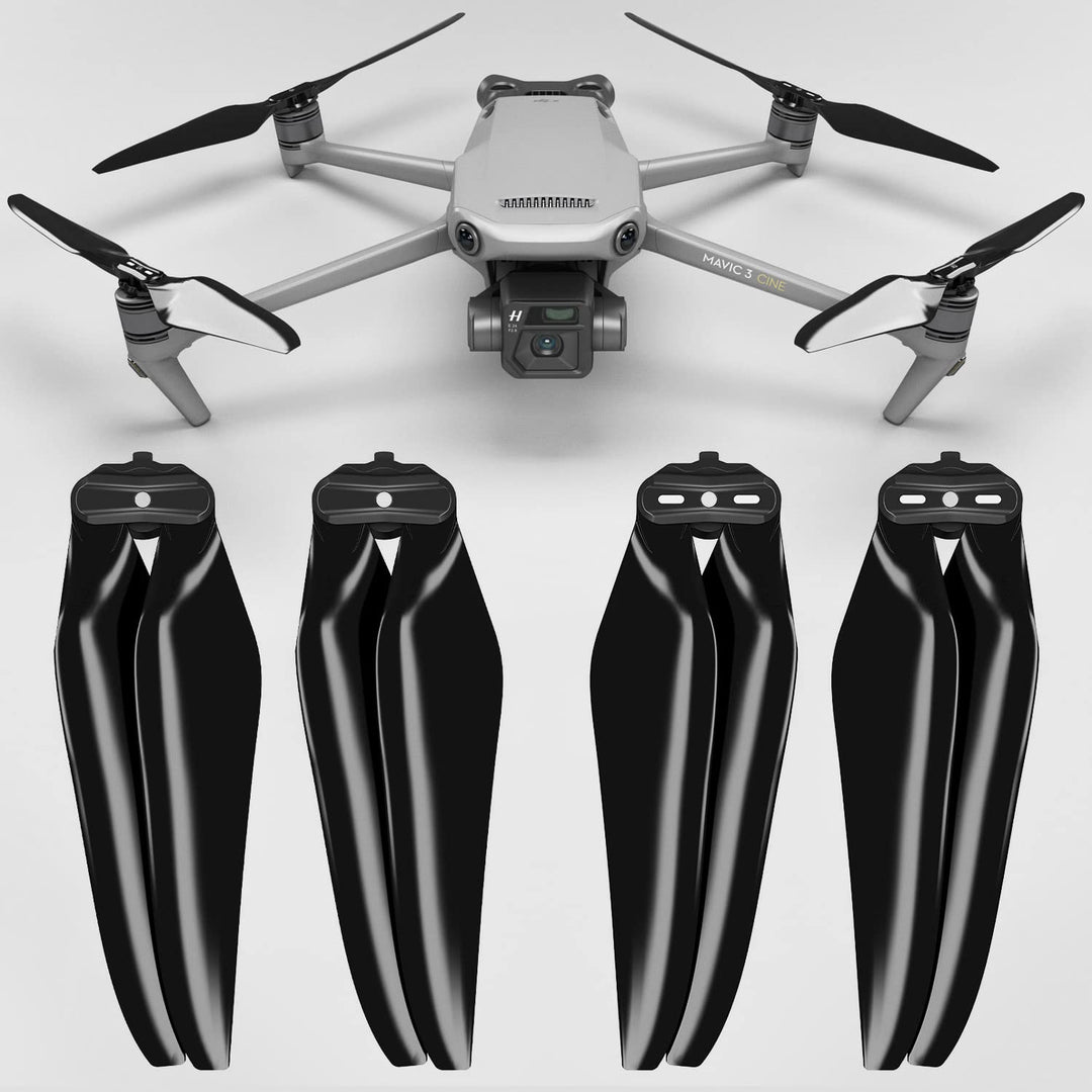 Master Airscrew Stealth Propeller kompatibel mit DJI Mavic 3 - Schwarz, 4 Stück, Schwarz