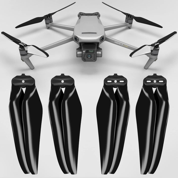 Master Airscrew Stealth Propeller kompatibel mit DJI Mavic 3 - Schwarz, 4 Stück, Schwarz