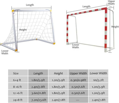 Alomejor Ziel Net Fussball Fussball Ziel Net Ersatz Voller Grösse Fussball Soccer Net für Sport Matc