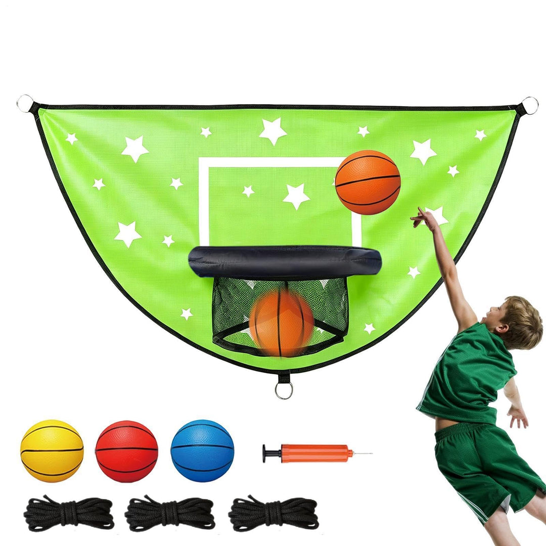 Generisch Trampolin-Basketballkorb - Hüpf- und Dunking-Spiel für Kinder,Trampolin Basketball Set | f