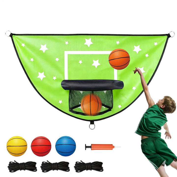 Generisch Trampolin-Basketballkorb - Hüpf- und Dunking-Spiel für Kinder,Trampolin Basketball Set | f