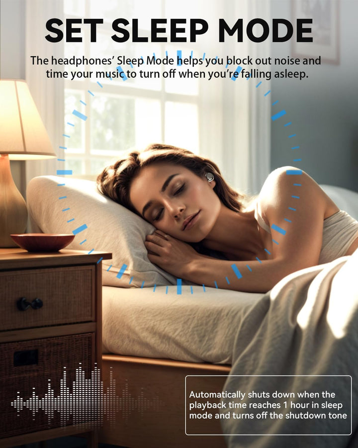 ANSTEN Schlafkopfhörer Bluetooth 5.4, Noise Cancelling Kopfhoerer | In Ear, Sleepbuds Schlafkopfhöre