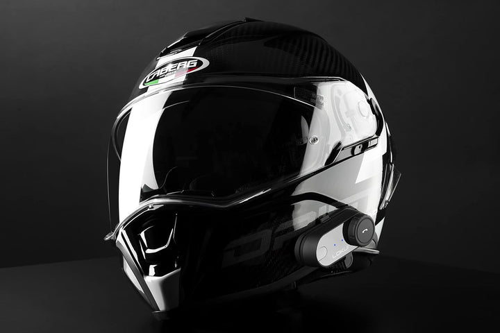 LOKUI K30 Intercom Gegensprechanlage, Doppelset für Motorradhelme, 800m Reichweite, Radio, Farbe: sc