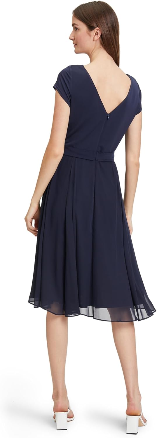 Vera Mont Damen Kleid 36 Aufnäher Dunkelblau/Dunkelblau, 36 Aufnäher Dunkelblau/Dunkelblau