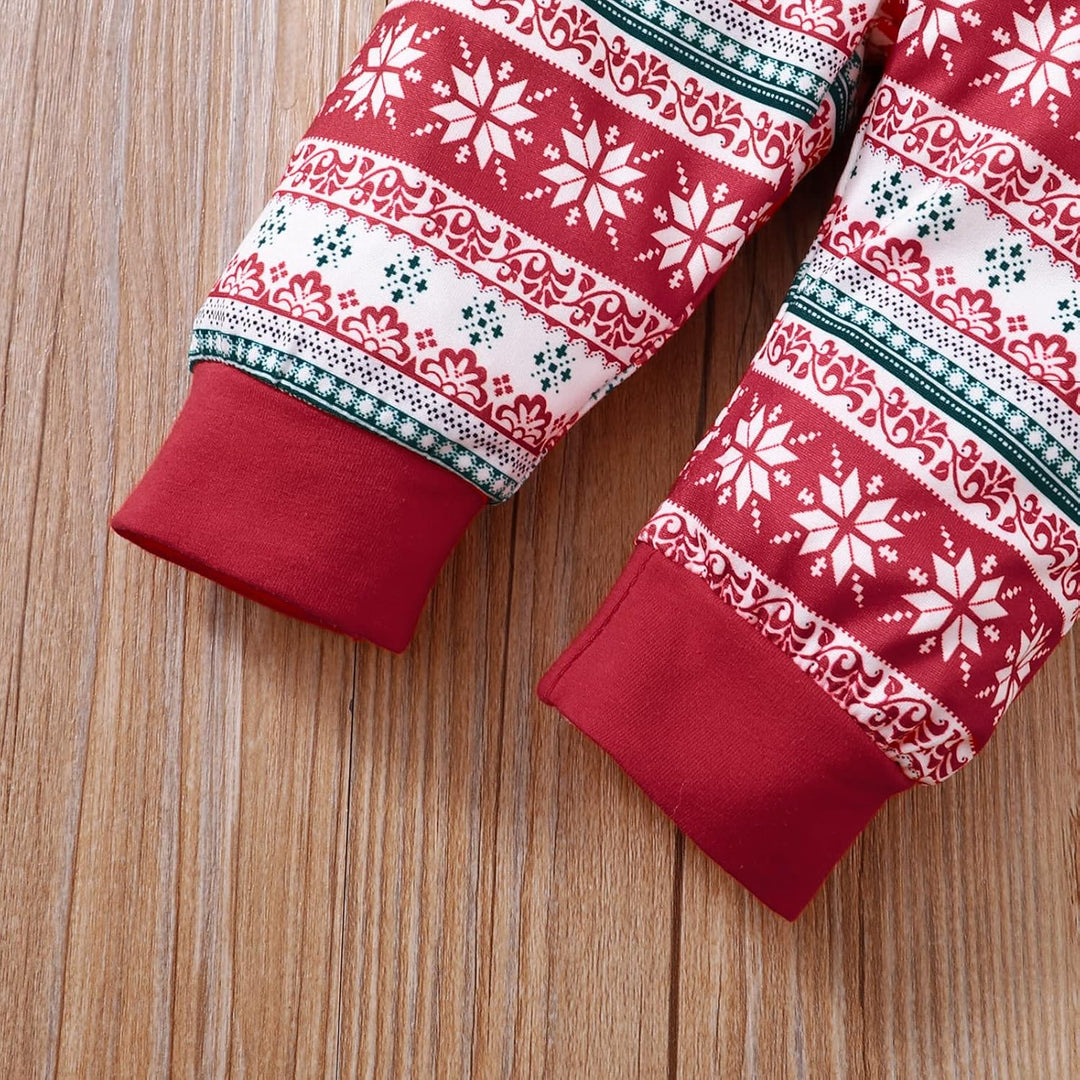 Verve Jelly Kleinkind Baby Mädchen My 1st Christmas Outfits Xmas Strampler Langarm Brief Print Bodys