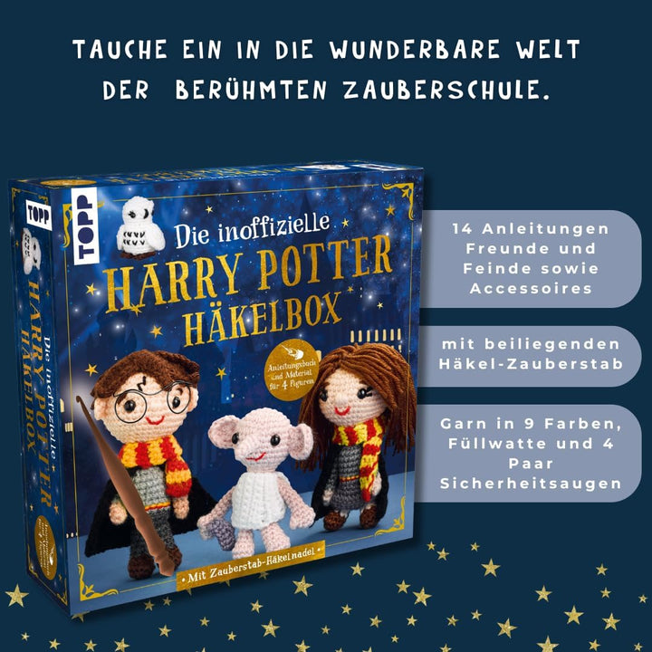 Die inoffizielle Harry Potter Häkelbox. Mit Anleitungsbuch und Material: Komplettes Häkelset mit Zau