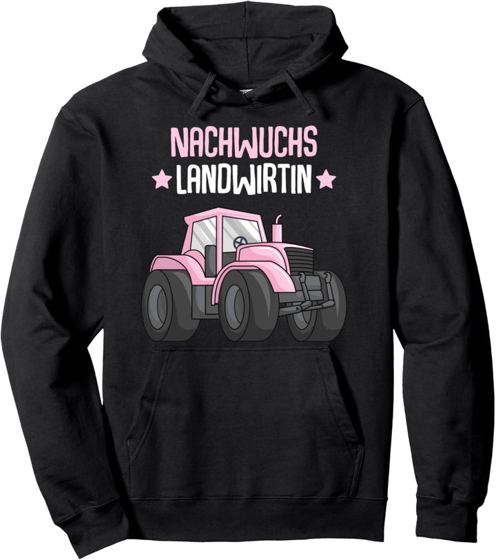 Traktor Trecker Nachwuchs Landwirtin Mädchen Kinder Pullover Hoodie