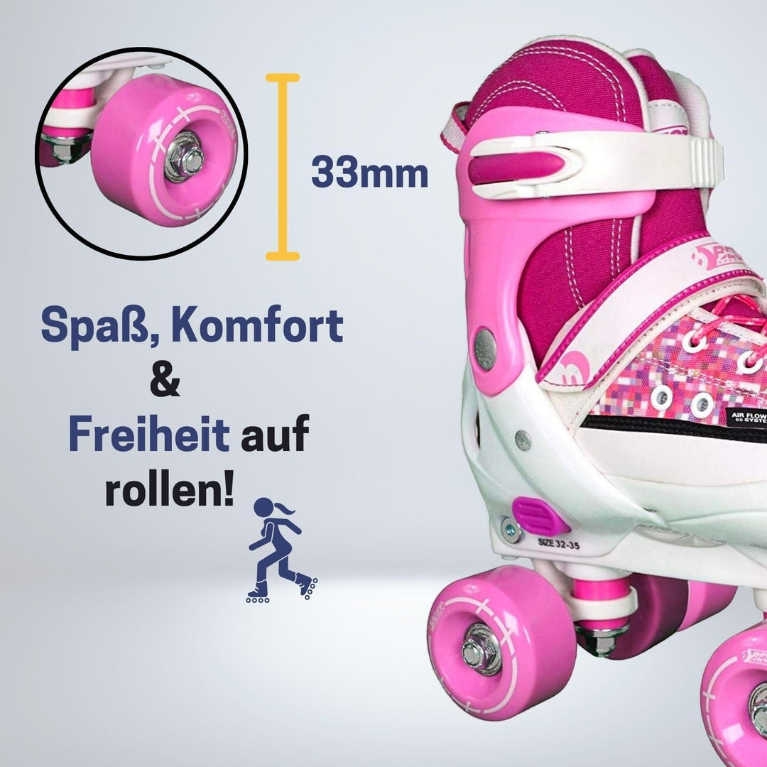 Best Sporting Rollschuhe Kinder Mädchen I Inline Skates Kinder grössenverstellbar I Inliner für Kind