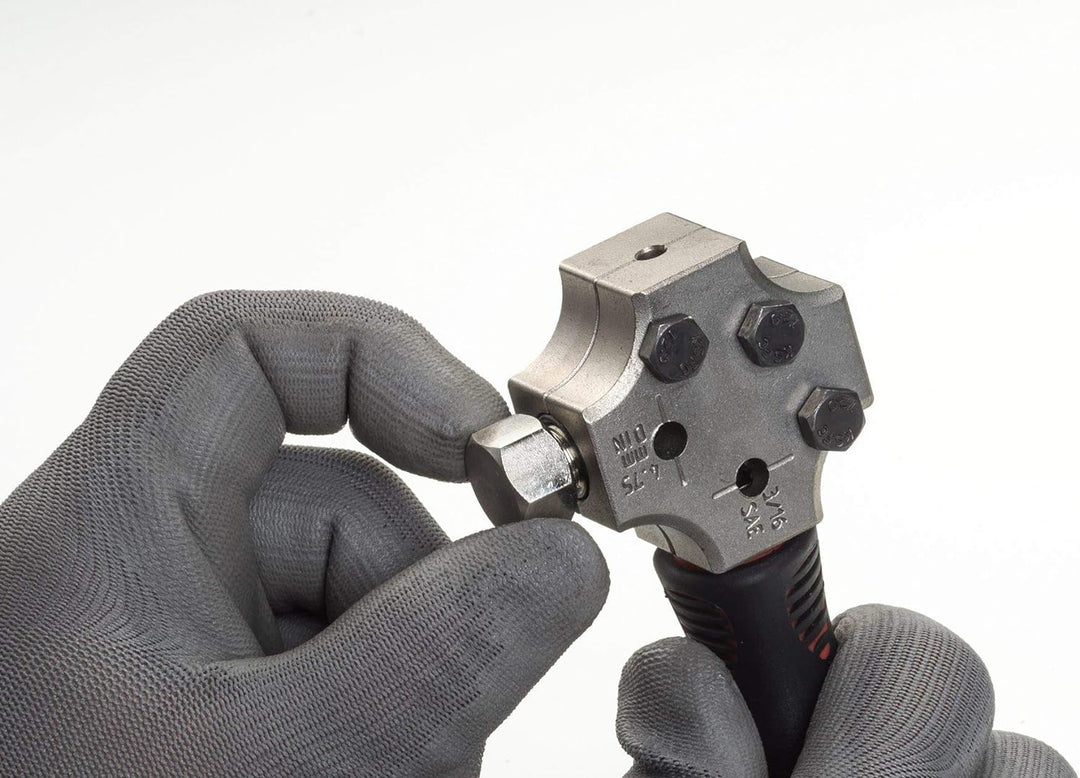 Vigor Bördelgerät für ∅ 4,75 mm V4697 ∙ Anzahl Werkzeuge: 5 Einzelgerät DIN-/SAE-Bördel Single, Einz