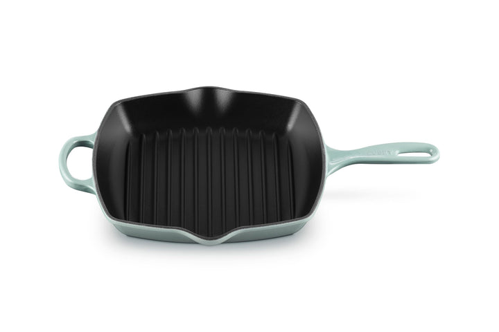 LE CREUSET Signature Gusseisen-Grillpfanne, Quadratisch, 26 cm, Für alle Herdarten inkl. Induktion g