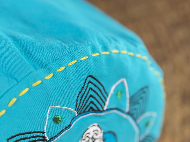 Soul Pillow Rolle 90x22cm | Seitenschläferkissen | Meditationskissen | Relax-Kissen (blau), Blau