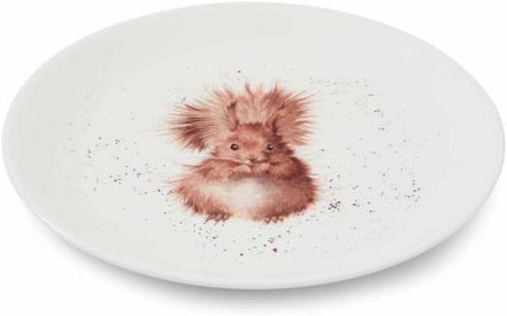 Wrendale Designs Porzellan-Kuchenteller Eichhörnchen ca. 20,5 cm D Frühstück Kaffee Kuchen Nachtisch