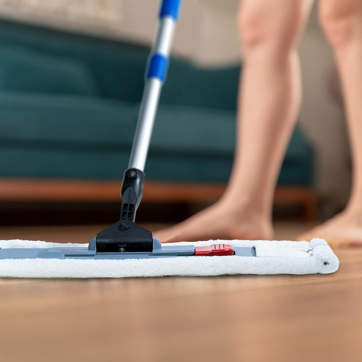 Putzen wie die Profis Bodenwischer-Set mit Teleskopstiel 170 cm Höhenverstellbar Wischmopp mit Magne