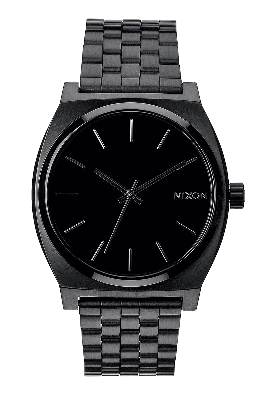 Nixon Time Teller Armbanduhr Analog Quarz All Schwarz, All Schwarz