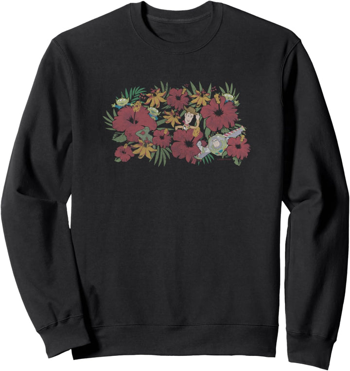 Disney Pixar Toy Story Group Shot Floral Hideout Sweatshirt